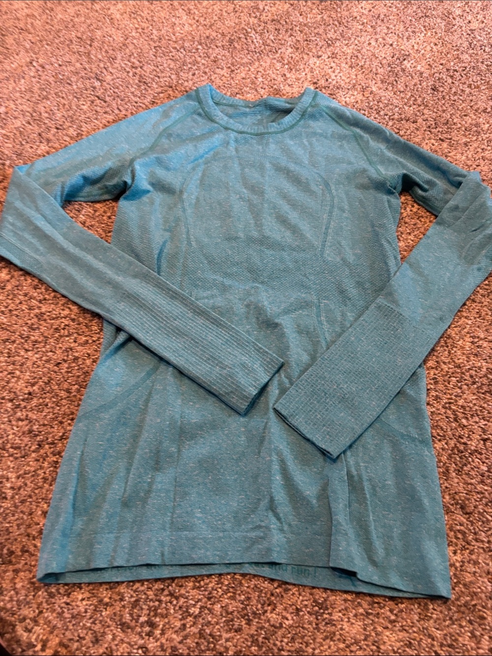 lululemon athletica Teal Performance Long Sleeve Top